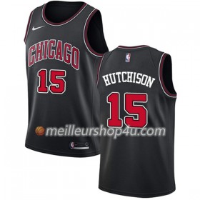 Maillot Basket Homme Chicago Bulls Chandler Hutchison 15 Nike Noir Swingman